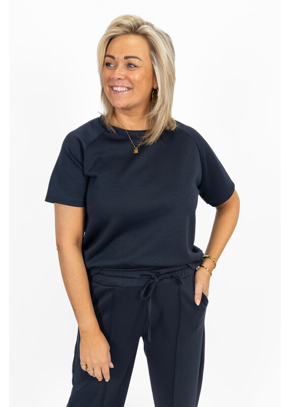 21Jewelz Korte mouwen sweater - donkerblauw