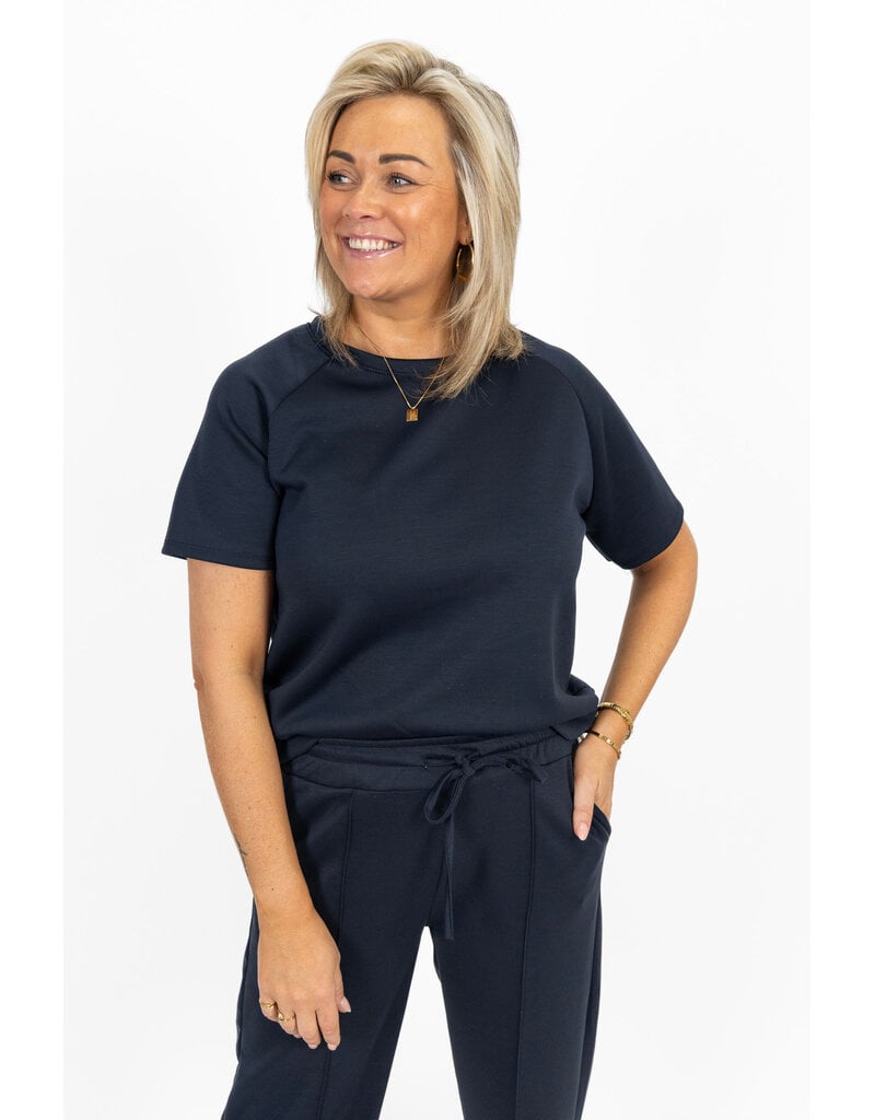 21Jewelz Korte mouwen sweater - donkerblauw