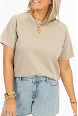 21Jewelz Korte mouwen sweater - taupe