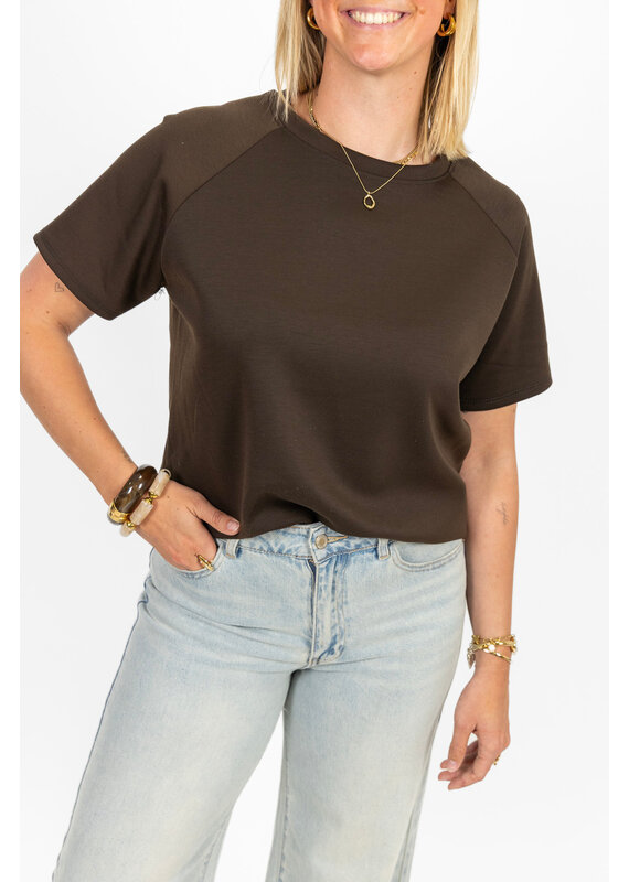 21Jewelz Korte mouwen sweater - bruin