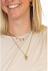 21Jewelz Mouwloze top met strik - beige