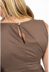21Jewelz Mouwloze top met strik - bruin