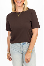 21Jewelz Effen basic t-shirt - bruin