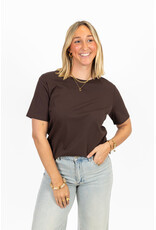 21Jewelz Effen basic t-shirt - bruin