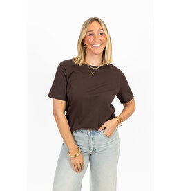 21Jewelz Effen basic t-shirt - bruin