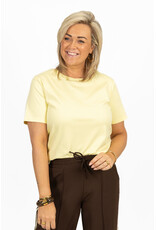 21Jewelz Effen basic t-shirt - geel