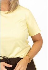 21Jewelz Effen basic t-shirt - geel