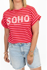21Jewelz Gestreepte top "SOHO" - roze/rood