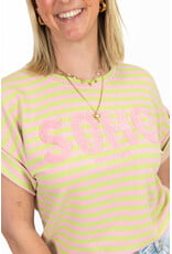 21Jewelz Gestreepte top "SOHO" - lichtroze/groen