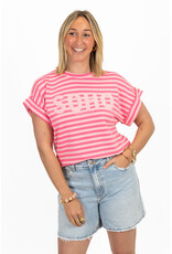 21Jewelz Gestreepte top "SOHO" - lichtroze/roze