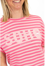 21Jewelz Gestreepte top "SOHO" - lichtroze/roze
