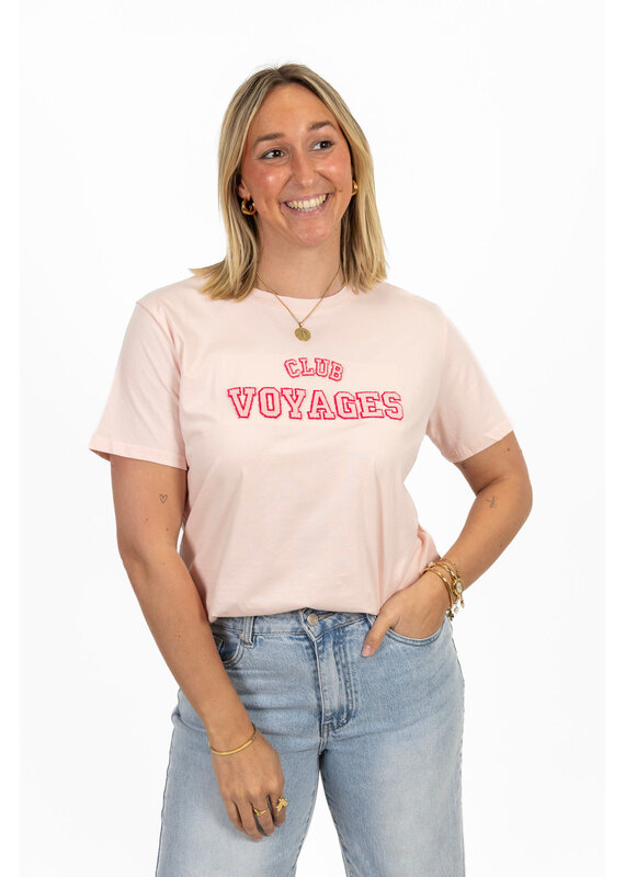 21Jewelz T-shirt "Club Voyage" - roze