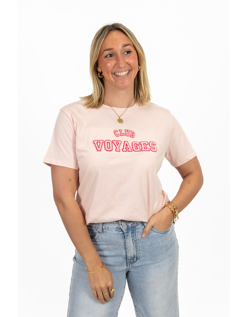 21Jewelz T-shirt "Club Voyage" - roze
