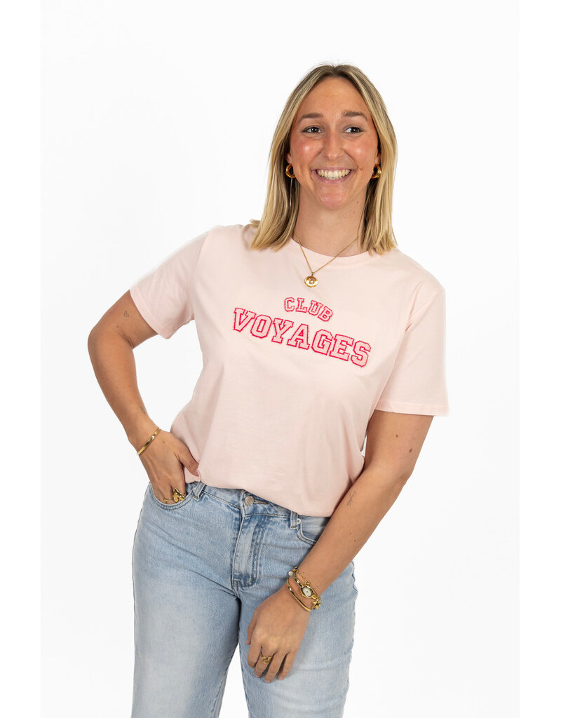 21Jewelz T-shirt "Club Voyage" - roze
