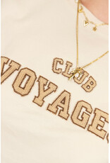 21Jewelz T-shirt "Club Voyage" - beige