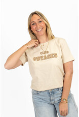21Jewelz T-shirt "Club Voyage" - beige
