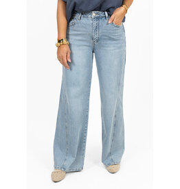 21Jewelz Wide leg jeans met naad - blauw