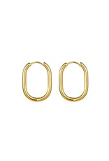 Go Dutch Label D&E - Medium ovale hoops - goud