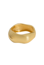 21Jewelz Brede organische statement bangle - goud