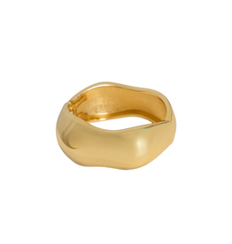 21Jewelz Brede organische statement bangle - goud