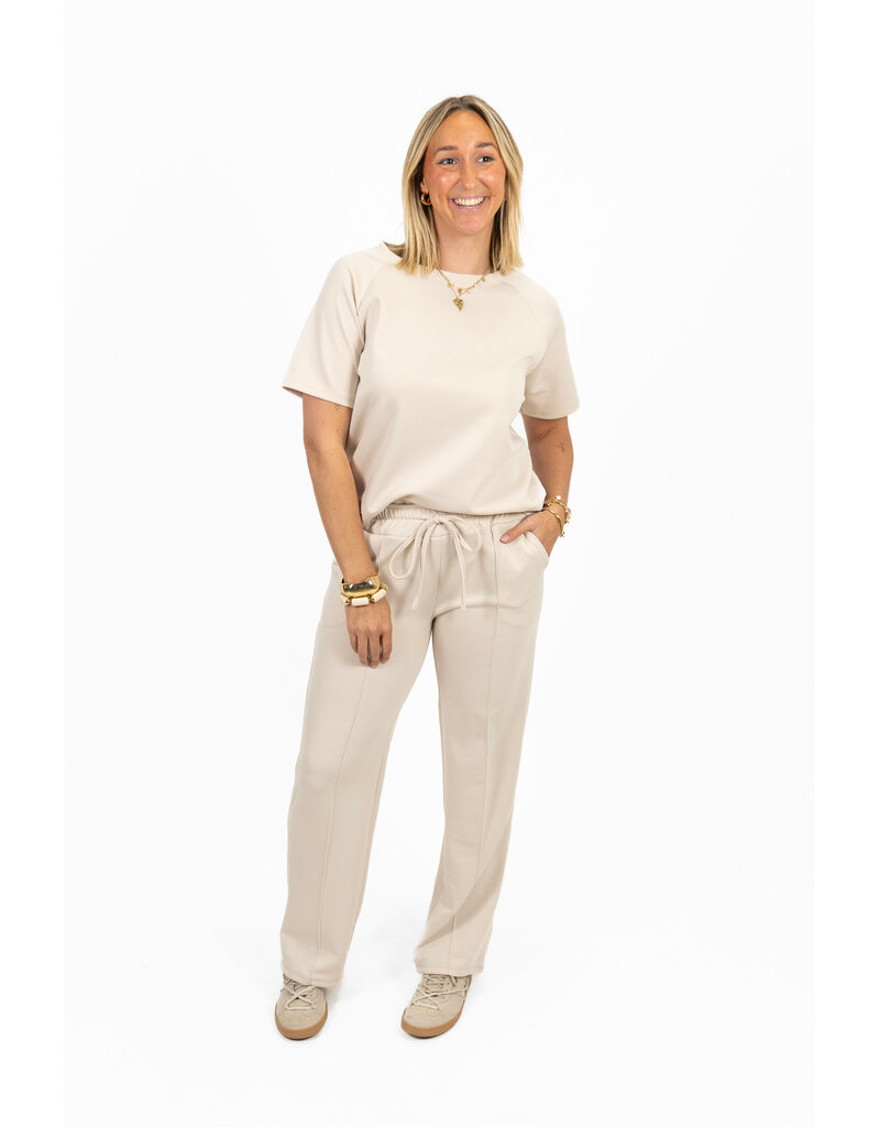 21Jewelz Casual straight leg jogger - lichtbeige