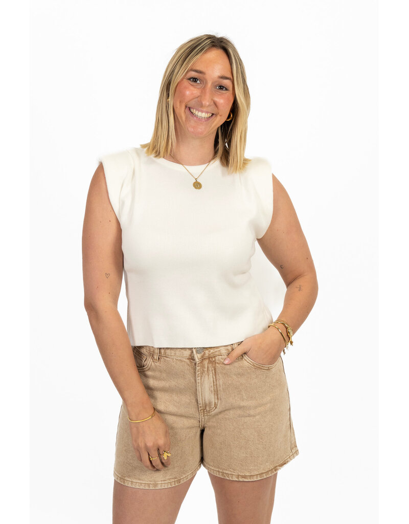 21Jewelz High waist short - washed beige