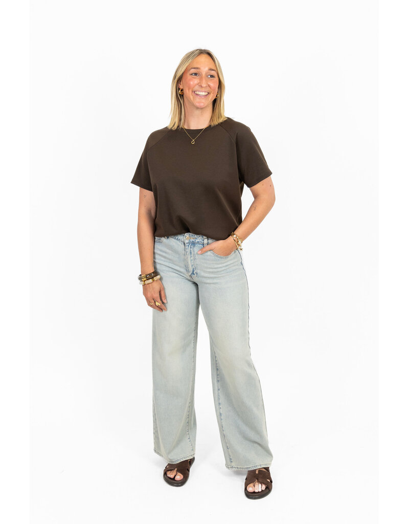 21Jewelz Basic stretch wide leg jeans super stretch