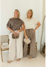21Jewelz Wide leg jogger - taupe