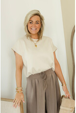 21Jewelz Wide leg jogger - taupe