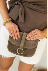 21Jewelz Mouwloze top met strik - bruin