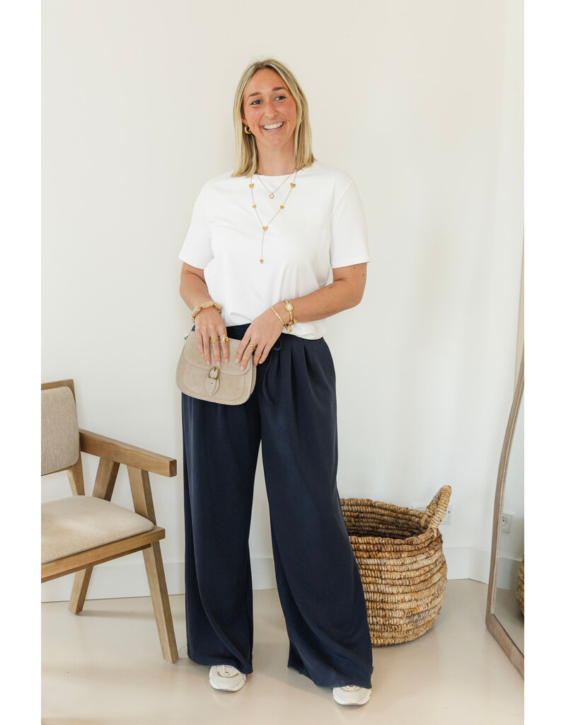 21Jewelz Wide leg jogger - donkerblauw