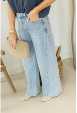 21Jewelz Wide leg jeans met naad - blauw