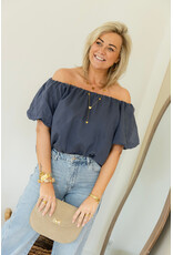 21Jewelz Wide leg jeans met naad - blauw