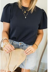 21Jewelz Sweatshirt met pofmouw - donkerblauw