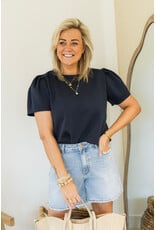 21Jewelz Sweatshirt met pofmouw - donkerblauw