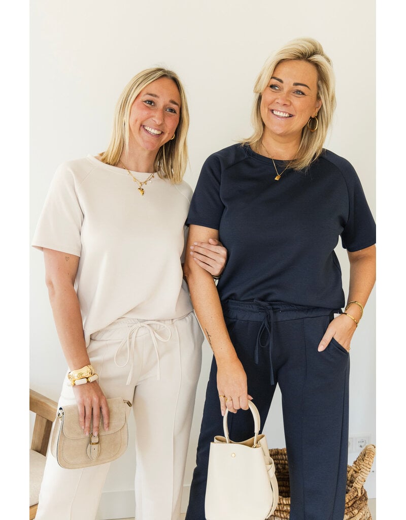 21Jewelz Casual straight leg jogger - donkerblauw