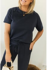 21Jewelz Korte mouwen sweater - donkerblauw