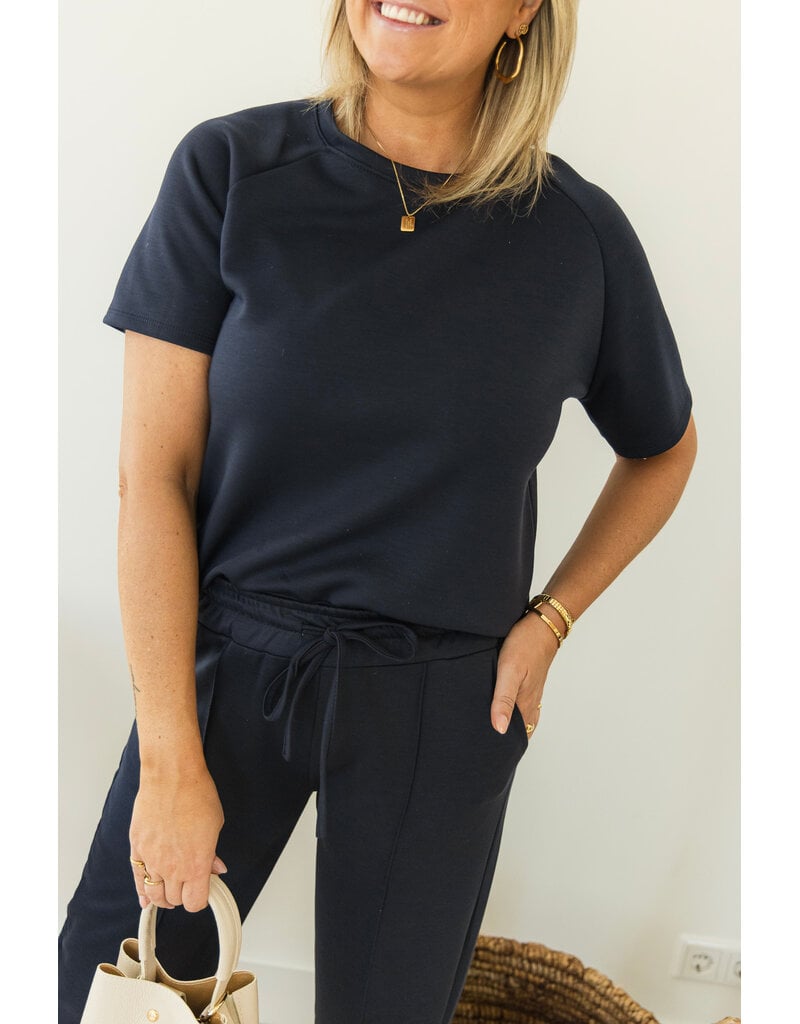 21Jewelz Korte mouwen sweater - donkerblauw