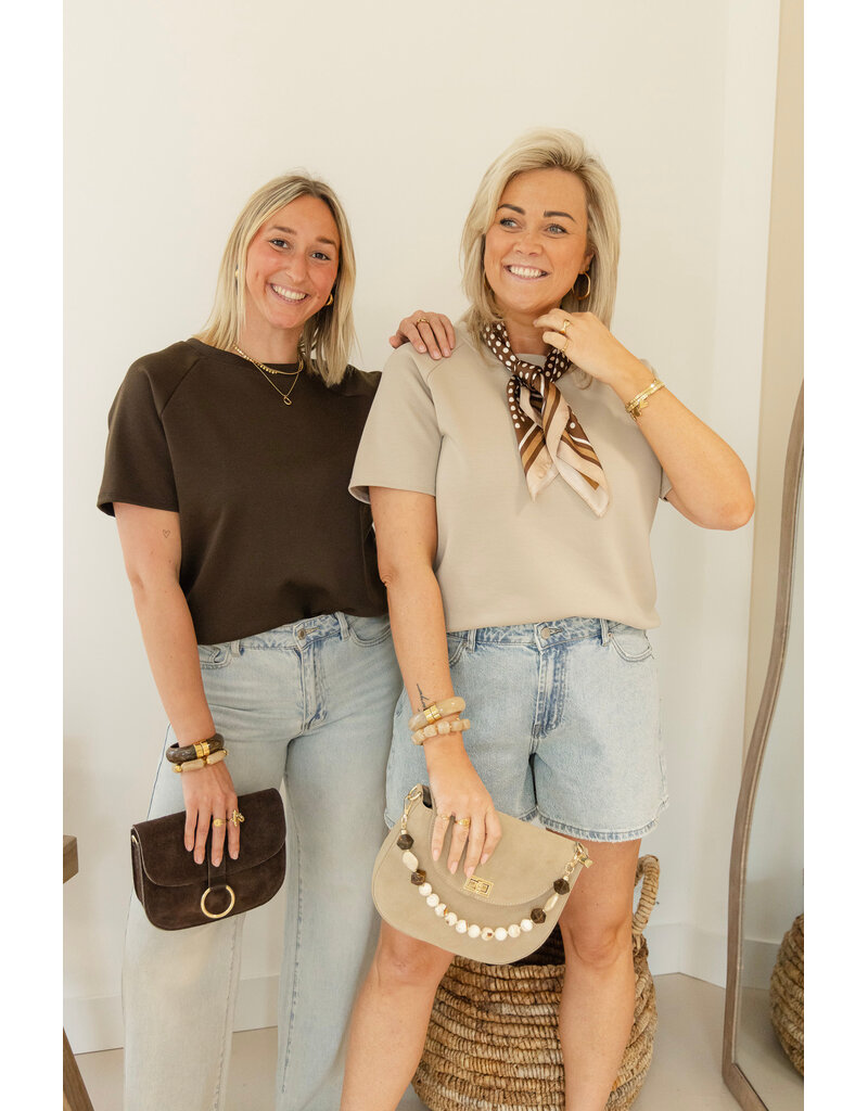 21Jewelz Korte mouwen sweater - bruin