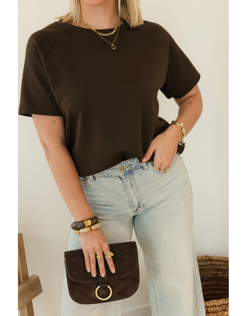 21Jewelz Korte mouwen sweater - bruin