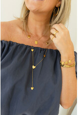 21Jewelz Off shoulder pofmouw top - blauw