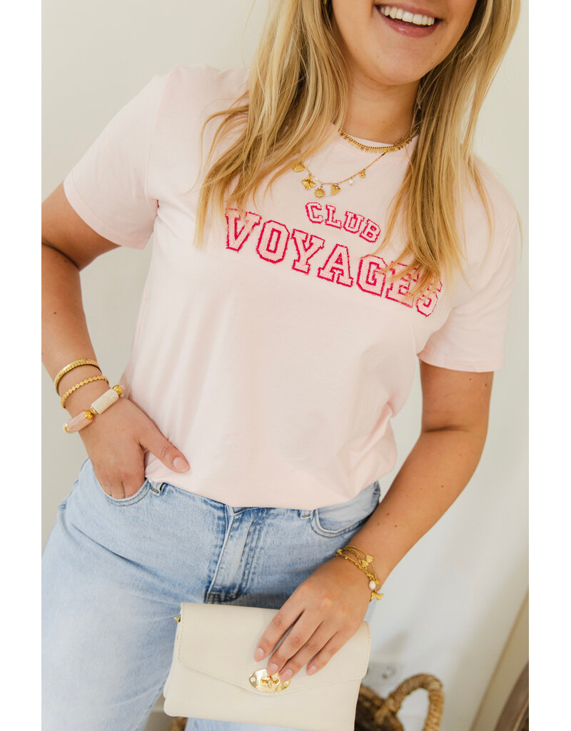 21Jewelz T-shirt "Club Voyage" - roze