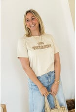 21Jewelz T-shirt "Club Voyage" - beige