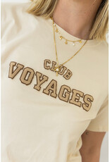 21Jewelz T-shirt "Club Voyage" - beige