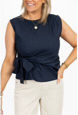 21Jewelz Losvallend blousje met strik - blauw
