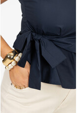 21Jewelz Losvallend blousje met strik - blauw