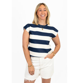 21Jewelz Top gestreept - blauw/wit
