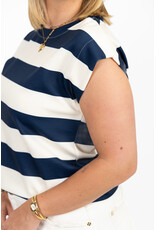 21Jewelz Top gestreept - blauw/wit
