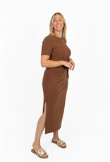 21Jewelz Midi jurk met strik detail - bruin