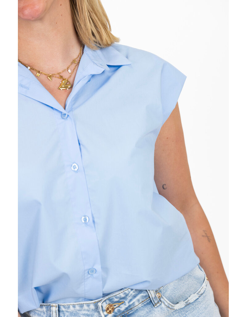 21Jewelz Mouwloos blousje - blauw